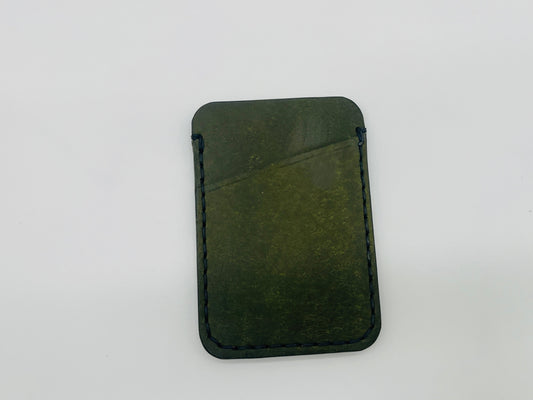 Vertical Green Card Wallet