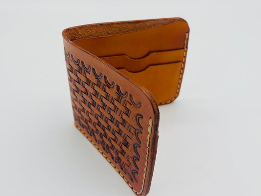 Basketweave Bifold Wallet