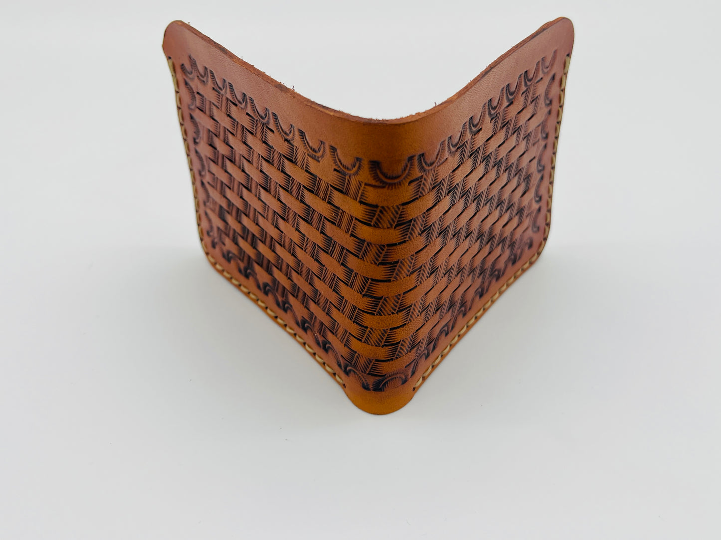 Basketweave Bifold Wallet